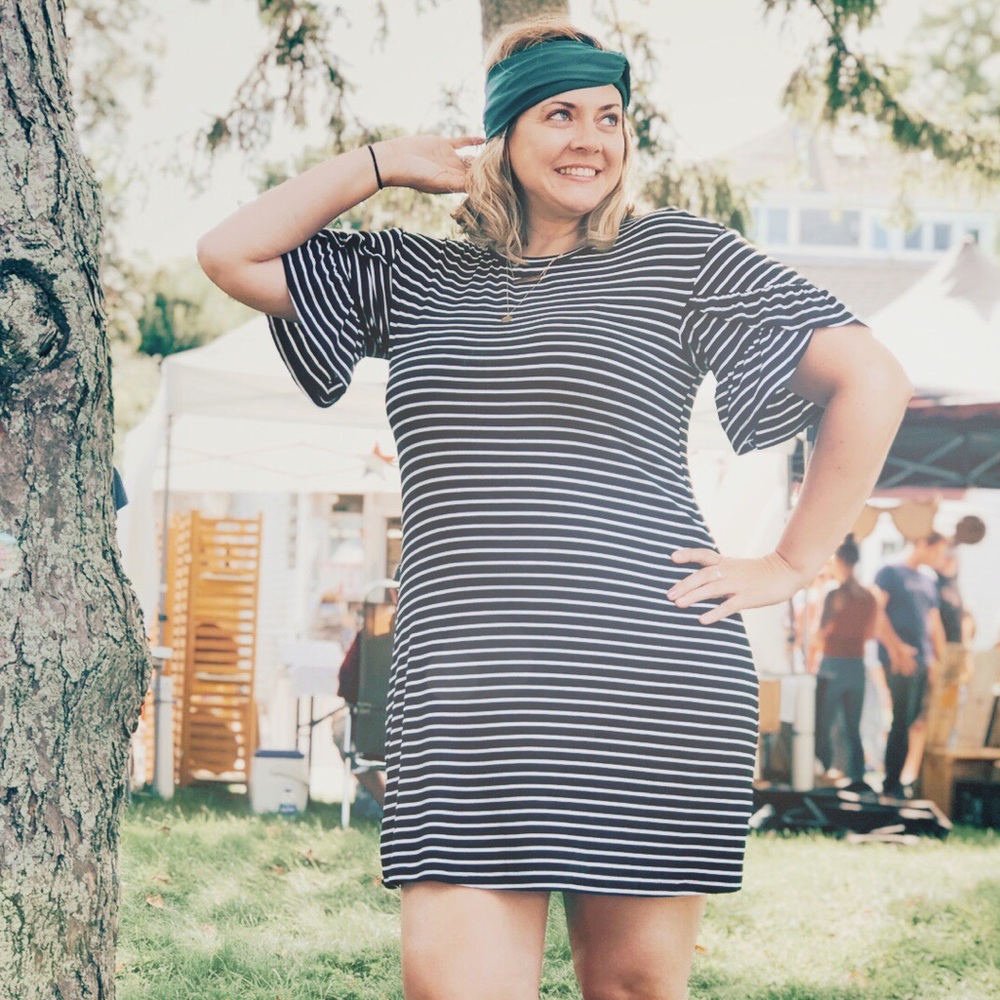 Striped T-Shirt Dress